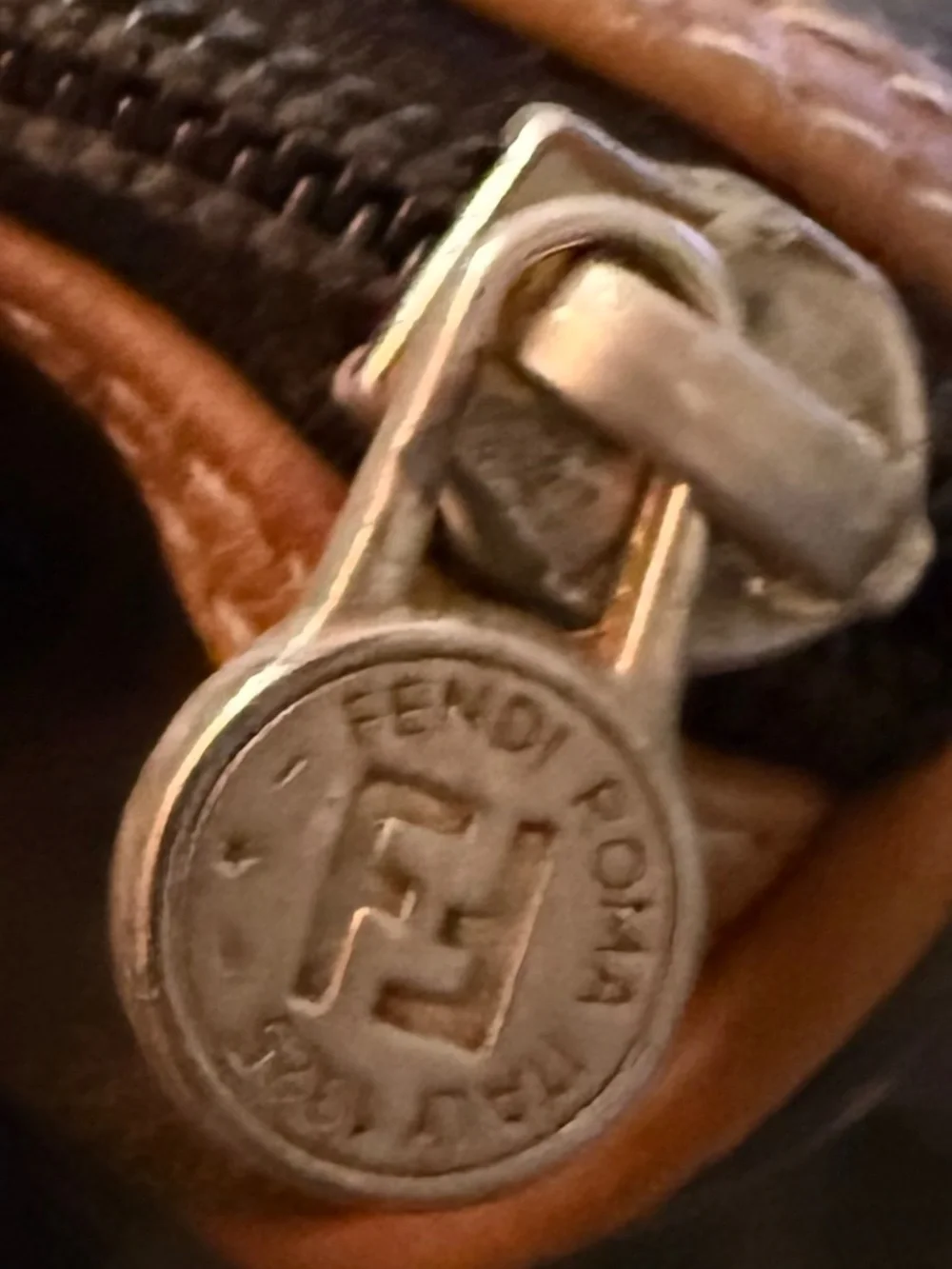 Fendi Zucca Boston Speedy Bag Authentic Brown Monogram